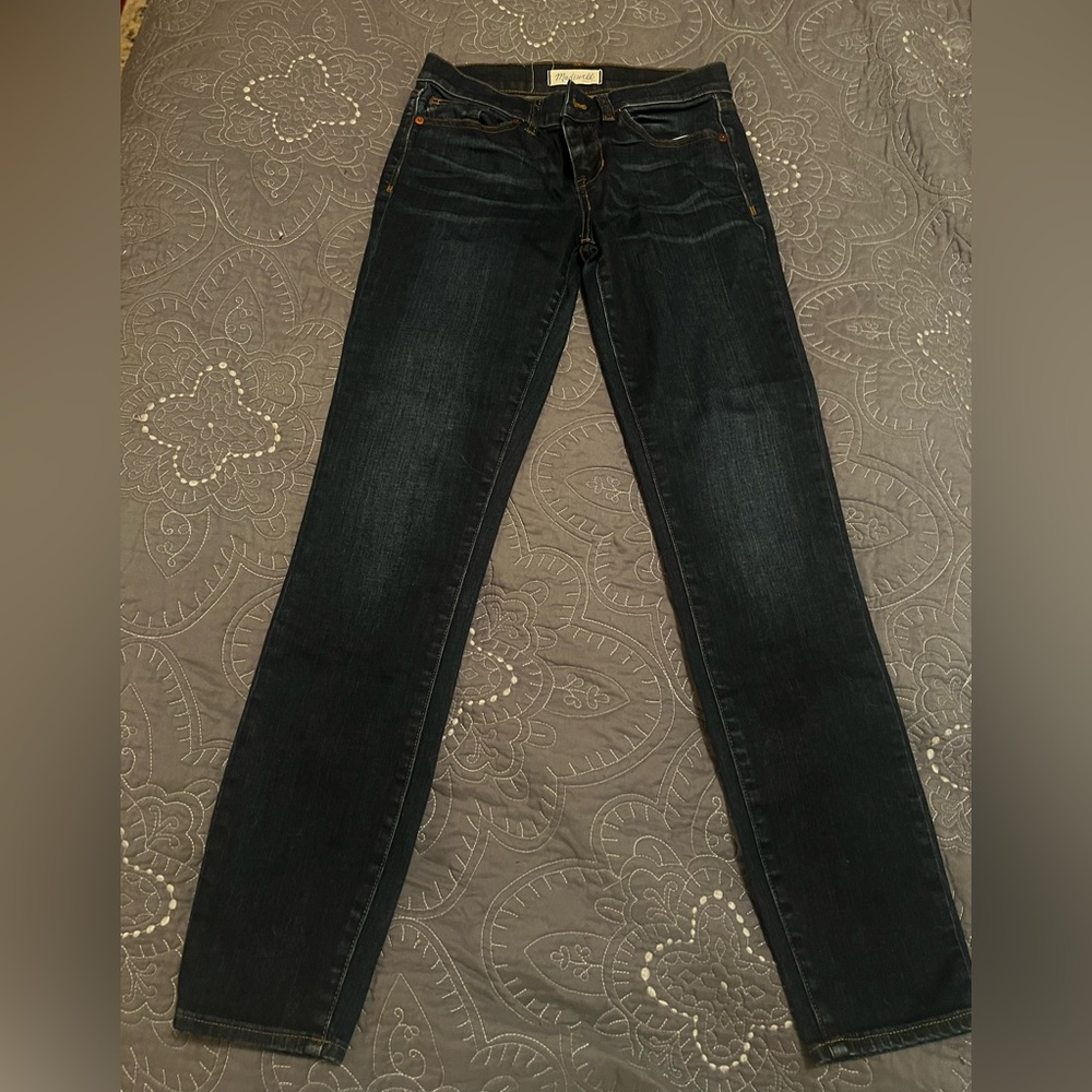 Madewell straight mid rise denim jeans